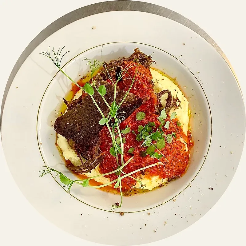 Effiloché de boeuf Wagyu et purée crémeuse