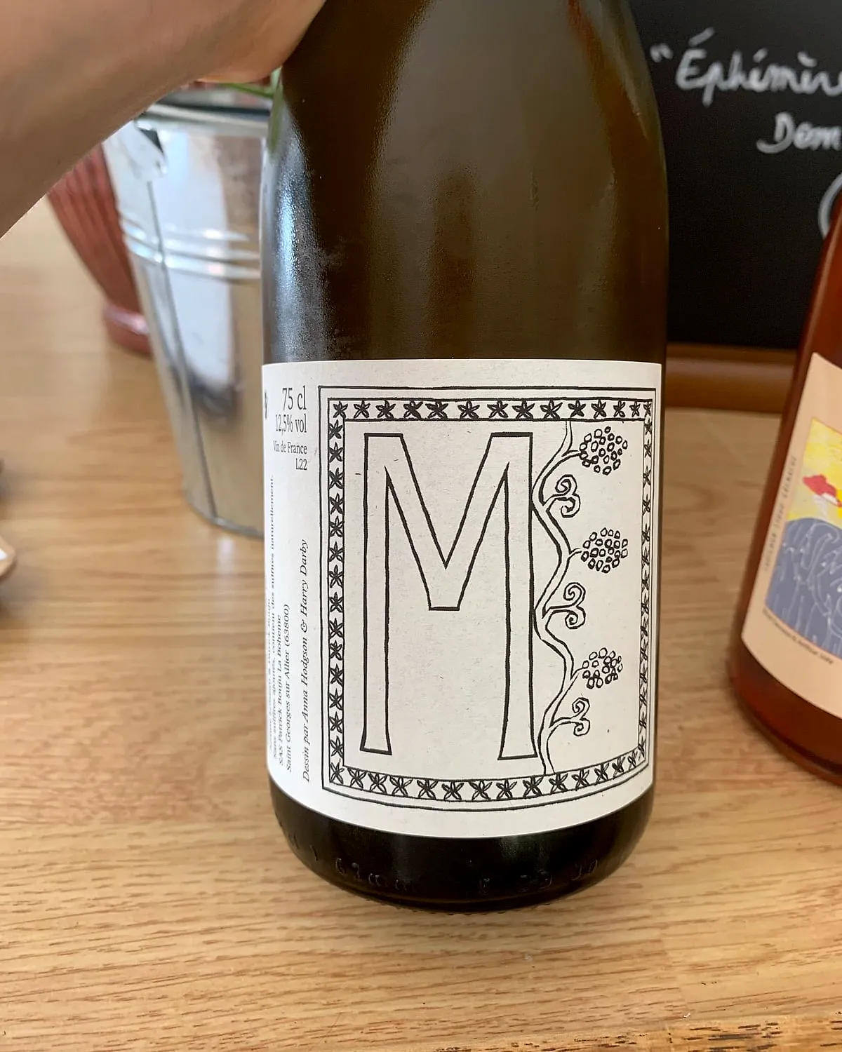 Bouteille de la cuvée M, Domaine de la Bohème